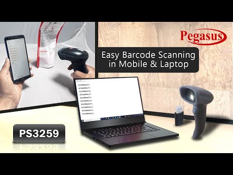 Bluetooth wireless pegasus ps3259 2d barcode scanner