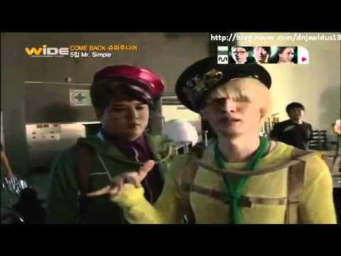 110805 Mnet Wide - Super Junior Mr.Simple MV Photoshoot_Behind The Scene