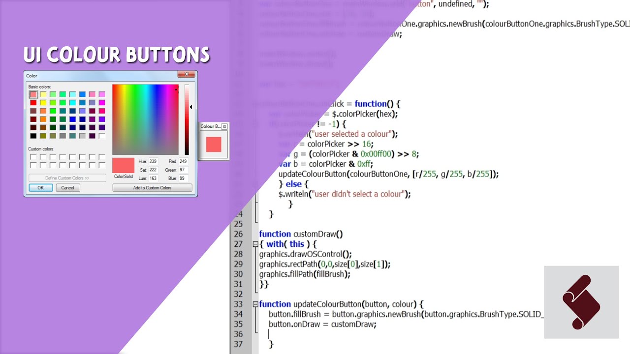 ExtendScript Tutorial: UI Colour Buttons