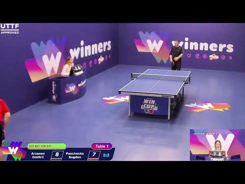 WINners CUP table 1 04.02  Arzanov Dmitrii - Panchenko Bogdan   14:30