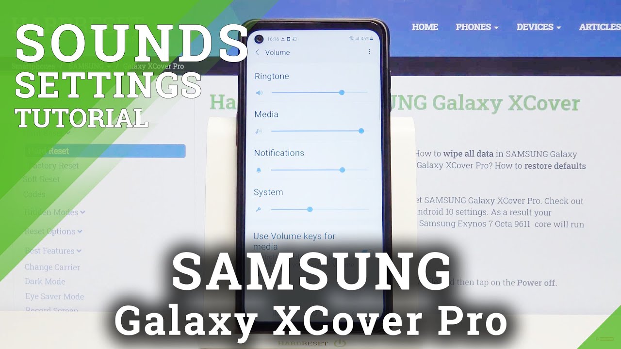 SAMSUNG Galaxy XCover Pro – Find & Adjust Sound Settings
