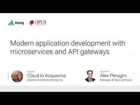 Modern application development with microservices and API gateways - (EN)