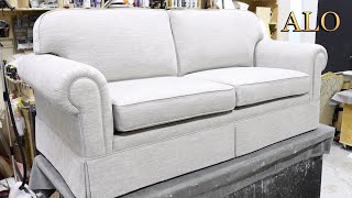How to reupholster a sofa for beginners - Alo upholstery