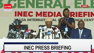 INEC Holds Briefing On Last-Minute Preparations Ahead Of 2023 General Elections | Live
