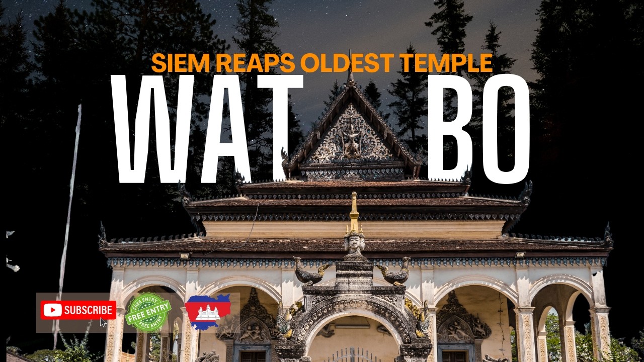 [4K] 🇰🇭 | A Walk Through Wat Bo Temple in Cambodia 🇰🇭 #walks #asia #siemreap #watbo #cambodia