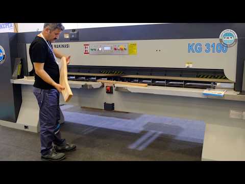 FNT KG 3100 Kaplama Kesme Makinesi Çalışma Videosu