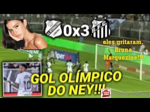 Santos 3x0 Inter de Limeira, eles gritaram. Bruna Marquezine
