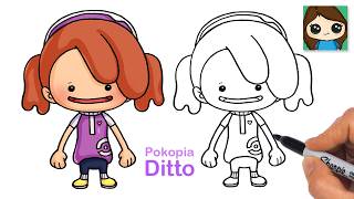 How to Draw Pokemon Pokopia Ditto Girl