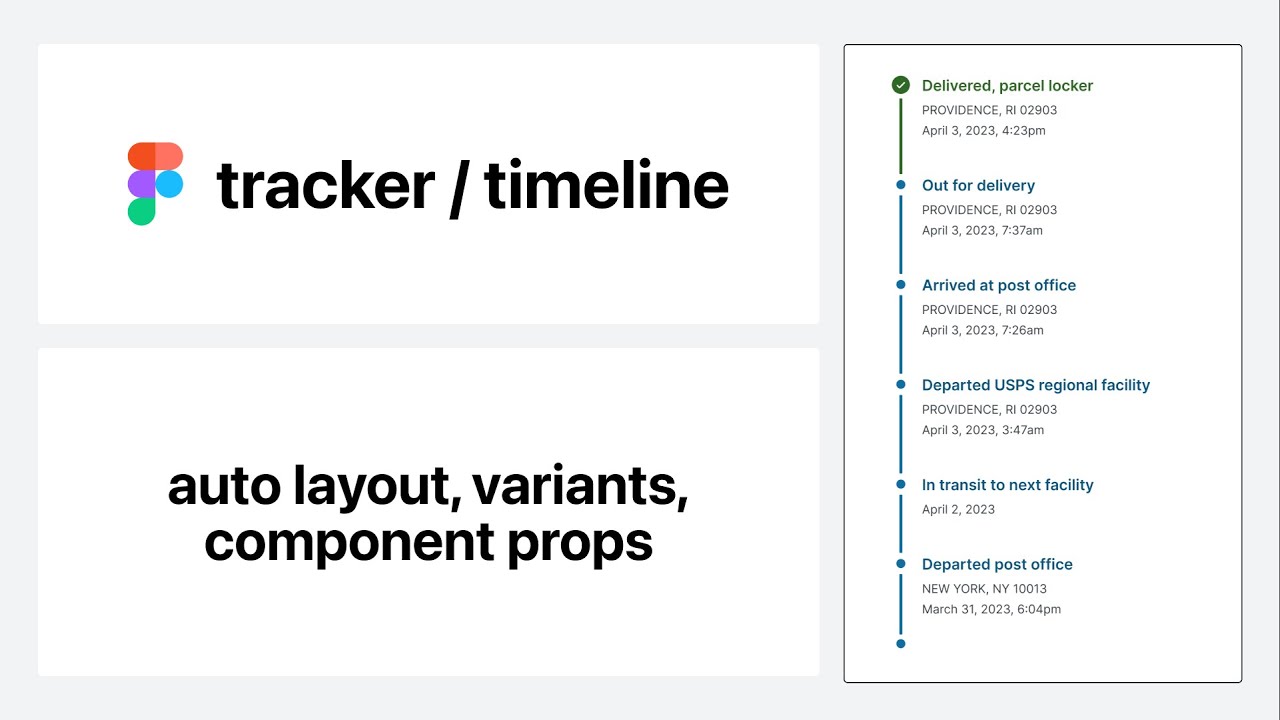 Figma tutorial: Tracker (timeline) component