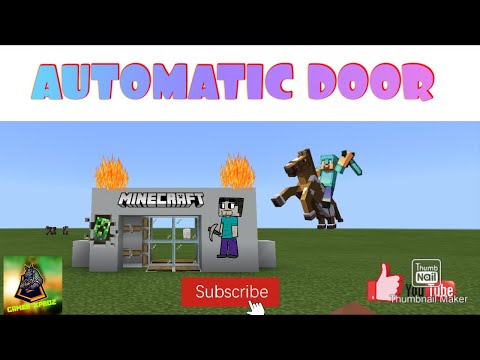Insane Redstone Hack! Automatic Door - Minecraft!
