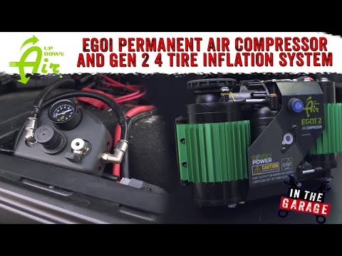 Up Down Air EGOI Permanant On Board Air Compressor & Gen 2 Air 4 tire Inflation System