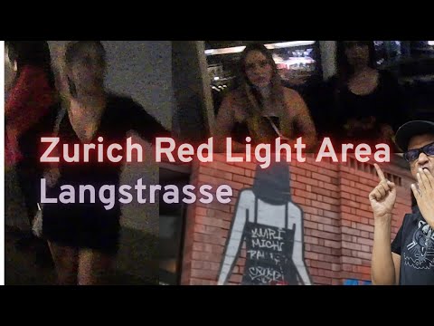Zurich Red Light area Langstrasse: Nightlife Cafes hotels