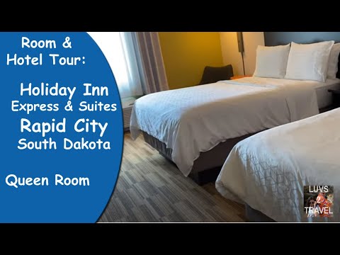 Holiday Inn Express & Suites Rapid City NEAR MT RUSHMORE, QUEEN ROOM AND HOTEL TOUR 2020
