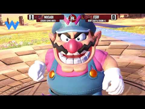 Wasabi (Greninja) vs Ferf (Wario) | Losers Semis | Ben's Battle Barn #1
