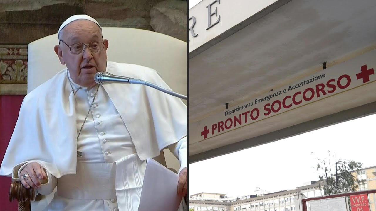 Papa é internado em Roma com bronquite | AFP