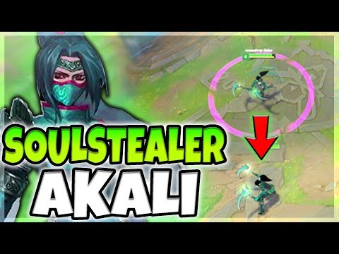 SOULSTEALER AKALI SKIN SPOTLIGHT! NEW PARTICLE CHANGES FOR ALL SPELLS (AMAZING) - League of Legends