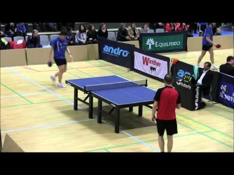 Danish 1st Division table tennis - Emil, B75 vs Jesper, BI