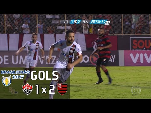 Gols - Vitória 1 x 2 Flamengo - Brasileirão 2017