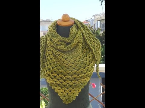 Dreieckstuch Nr. 28 *WUNDERSCHOENES UND EINFACHES TUCH *