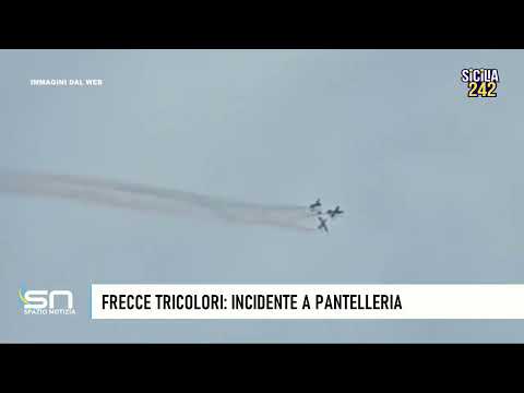 Pantelleria: incidente per le Frecce Tricolori durante un'esibizione acrobatica
