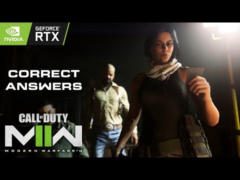 Correct answers to Valeria's interrogation [2K 60FPS] | Modern Warfare 2 Campaign (2022)
