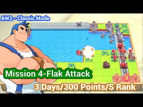 AW2 - Mission 4 Flak Attack Max - Classic Campaign | Advance War 1+2 Re-boot Camp