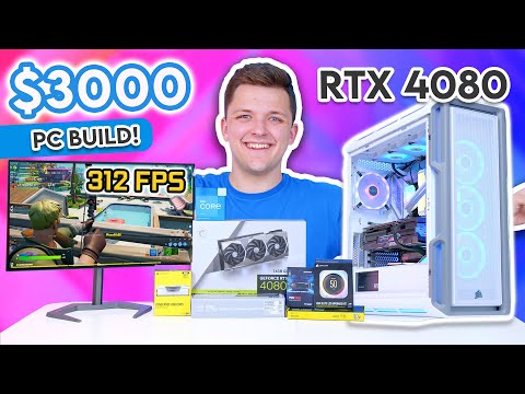 Building an INCREDIBLE White-Themed RTX 4080 Gaming PC! 😄 [$3000 Build Guide w/ Benchmarks]