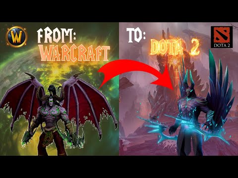 character evolution from warcraft to dota 2! last models