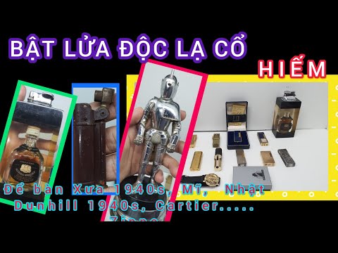 14B. Dunhill XĂNG đá 1940s. để bàn Mĩ Hiếm, Cartier, Pháp, Quẹt Nhôm khối Mĩ.., Zippo. Rep41.