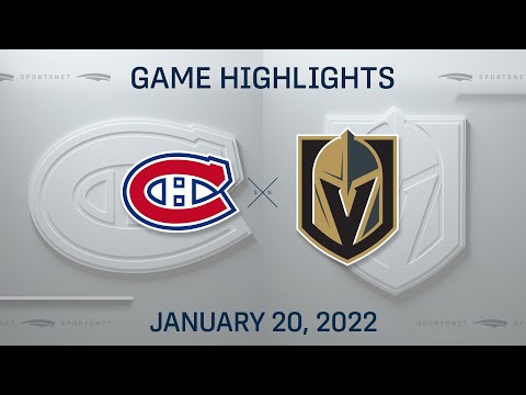 NHL Highlights | Canadiens vs. Golden Knights - Jan 20, 2022
