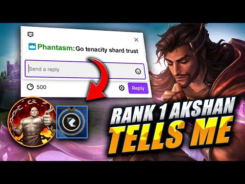 RANK 1 AKSHAN TELLS ME TO GO TENACITY SHARD