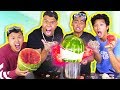 EXPLODING WATERMELONS CHALLENGE Ft MoreWolfie DavidParody Snackmarlin