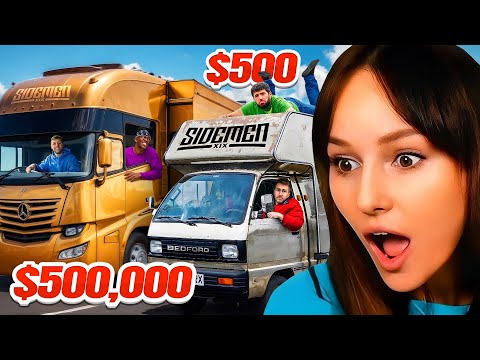 Freya Reacts to $500,000 vs $500 MOBILE HOME ROAD TRIP