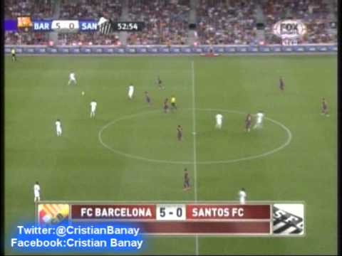 Barcelona 8 Santos 0 (Relato Mariano Closs) Trofeo Joan Gamper 2013 Los goles (2/8/2013)
