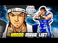 HANZO HATTORI MOVE LIST World Heroes 1 WH1
