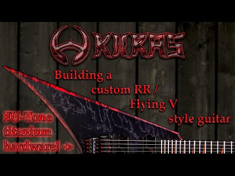 Building RRouta FR6 - custom finnish RR / Flying V style guitar - time lapse - full build.