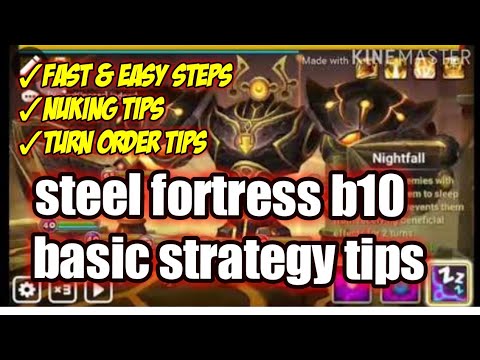 Summoners War: this is how to Steel Fortress b10 | ideal turn order nuking strategy!