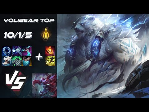 TOP Volibear vs Cho'Gath - NA Grandmaster Patch 25.S1.6