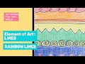 Rainbow Lines | Artwork about Lines - Elements of Art