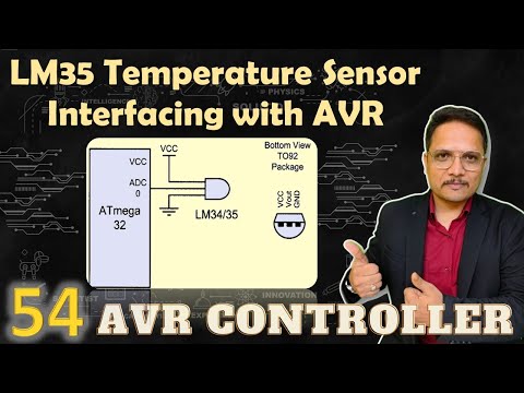 LM35 Temperature Sensor Interfacing with AVR Microcontroller ATmega32 AVRMicrocontroller