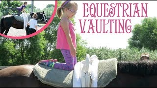 First Equestrian Vaulting Lesson! | Crazy8Family