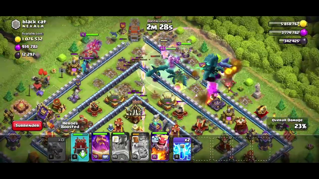 Clash of Clans Easy Attack Bases Gameplay