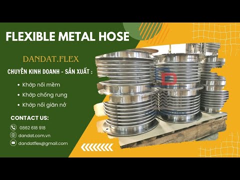 Khớp Nối Mềm Inox/ Khớp Nối Mềm Công Nghiệp/ Khớp Nối Mềm Bọc Inox Dẫn Hóa Chất/ Ống mềm chịu nhiệt
