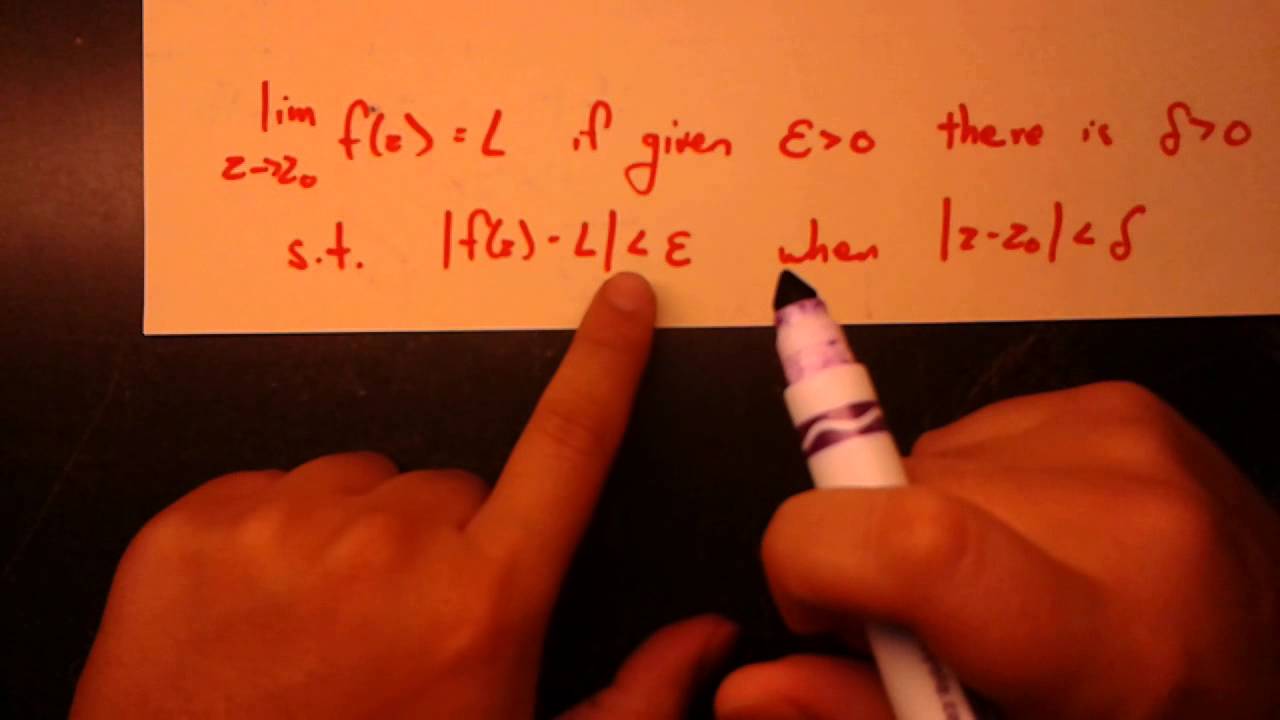 Complex Analysis - Epsilon Delta Definition for Function Limits
