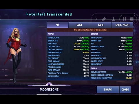 Moonstone Transcended w/ Energy - 1st Attempt at Danger Room Extreme