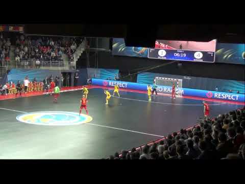 Futsal Ataque 5x4 - Goleiro Linha Bélgica Euro Futsal 2014