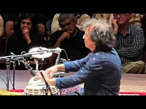 The incredible ustad Zakir Hussain at the Shakti concert in San Francisco