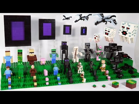LEGO Minecraft Mobs | Custom LEGO Minecraft Display
