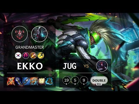 Ekko Jungle vs Elise - KR Grandmaster Patch 10.8