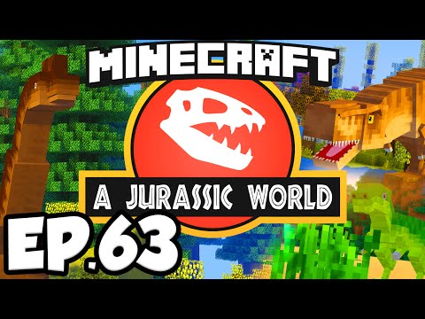 Jurassic World: Minecraft Modded Survival Ep.63 - COELACANTH DINOSAURS EXPANSION!!! (Rexxit Modpack)